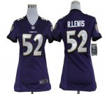 Jerseys Factory Cheap Nike Ravens #52 Ray Lewis Purple Team Colo
