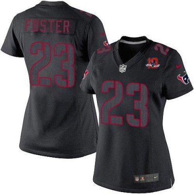 Jerseys Factory Cheap Nike Texans #23 Arian Foster Black Impact