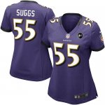 Jerseys Factory Cheap Nike Ravens #55 Terrell Suggs Purple Team