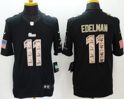 Jerseys Factory Cheap Nike Patriots #11 Julian Edelman Black Men