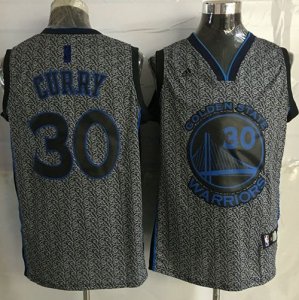 Jerseys Factory Cheap Warriors #30 Stephen Curry Grey Static Fas