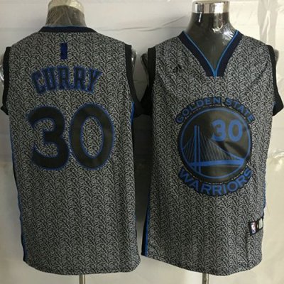 Jerseys Factory Cheap Warriors #30 Stephen Curry Grey Static Fas