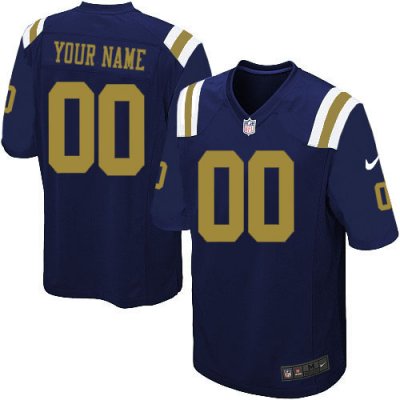 Jerseys Factory Cheap Nike New York Jets Customized Navy Blue Em
