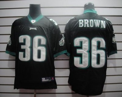 Jerseys Factory Cheap Eagles #36 Ronnie Brown Black Stitched NFL