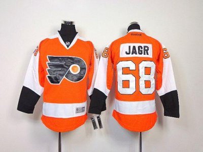 Jerseys Factory Cheap Flyers #68 Jaromir Jagr Orange Embroidered