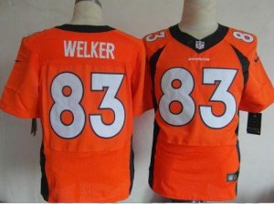 Jerseys Factory Cheap Nike Broncos #83 Wes Welker Orange Team Co
