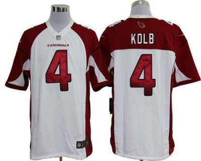 Jerseys Factory Cheap Nike Cardinals #4 Kevin Kolb White Men's S