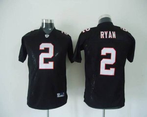 Jerseys Factory Cheap Falcons #2 Matt Ryan Black Color Embroider