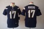 Jerseys Factory Cheap Nike Chargers #17 Philip Rivers Navy Blue