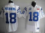 Jerseys Factory Cheap Colts #18 Peyton Manning White With Super