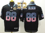 Jerseys Factory Cheap Nike Panthers #88 Greg Olsen Black Super B