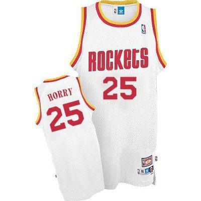 Jerseys Factory Cheap Rockets #25 Robert Horry White Throwback S