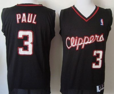 Jerseys Factory Cheap Clippers #3 Chris Paul Black Revolution 30