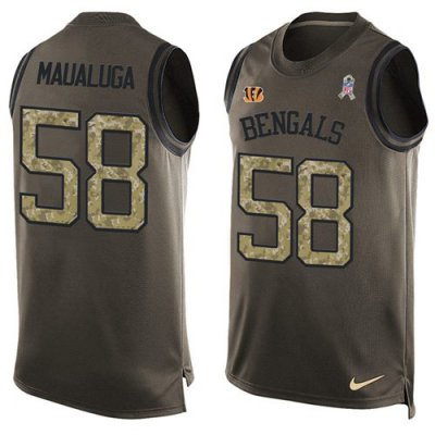 Jerseys Factory Cheap Nike Bengals #58 Rey Maualuga Green Men's