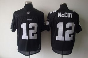 Jerseys Factory Cheap Browns #12 Colt McCoy Black Shadow Stitche
