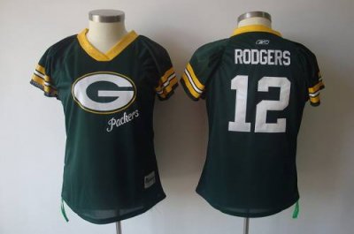 Jerseys Factory Cheap Packers #12 Aaron Rodgers Green 2011 Women