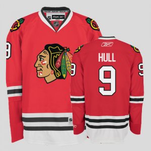 Jerseys Factory Cheap Blackhawks #9 Bobby Hull Embroidered Red Y