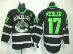 Jerseys Factory Cheap Canucks #17 Ryan Kesler Black Ice Embroide