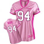 Jerseys Factory Cheap Nike Cowboys #94 DeMarcus Ware Pink Women'
