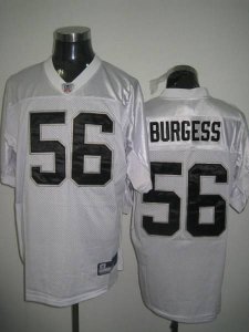 Jerseys Factory Cheap Raiders Derrick Burgess #56 Stitched White