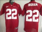 Jerseys Factory Cheap Crimson Tide #22 Mark Ingram Red Embroider