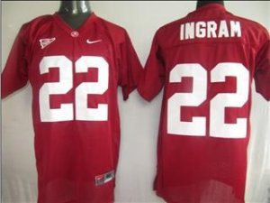 Jerseys Factory Cheap Crimson Tide #22 Mark Ingram Red Embroider