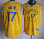Jerseys Factory Cheap Warriors #17 Chris Mullin Gold Throwback S