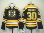 Jerseys Factory Cheap Bruins #30 Tim Thomas Black Women's Home E
