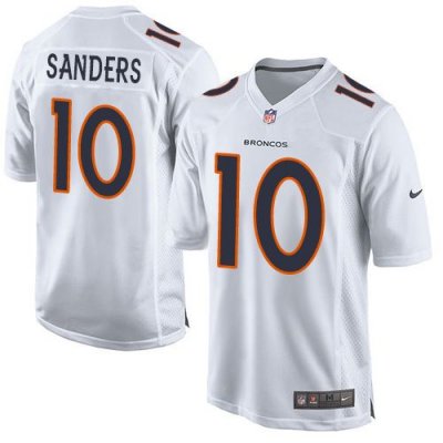 Jerseys Factory Cheap Nike Broncos #10 Emmanuel Sanders White Me