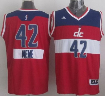 Jerseys Factory Cheap Wizards #42 Nene Red 2014-15 Christmas Day
