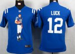 Jerseys Factory Cheap Nike Colts #12 Andrew Luck Royal Blue Team