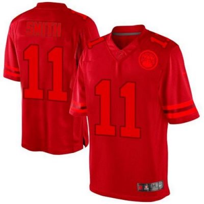 Jerseys Factory Cheap Nike Chiefs #11 Alex Smith Red Men's Stitc