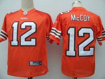 Jerseys Factory Cheap Browns #12 Colt McCoy Orange Stitched NFL