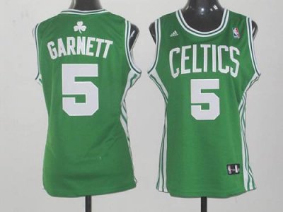 Jerseys Factory Cheap Celtics #5 Kevin Garnett Green Women's Roa