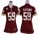 Jerseys Factory Cheap Nike Redskins #59 London Fletcher Burgundy