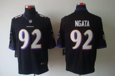 Jerseys Factory Cheap Nike Ravens #92 Haloti Ngata Black Alterna