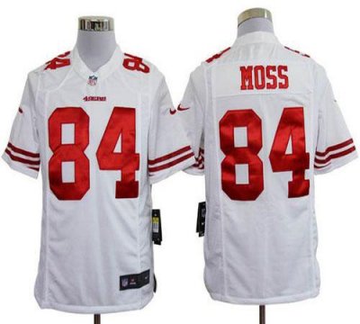 Jerseys Factory Cheap Nike 49ers #84 Randy Moss White Men's Embr