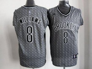 Jerseys Factory Cheap Nets #8 Deron Williams Grey Static Fashion
