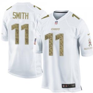 Jerseys Factory Cheap Nike Chiefs #11 Alex Smith White Men's Sti