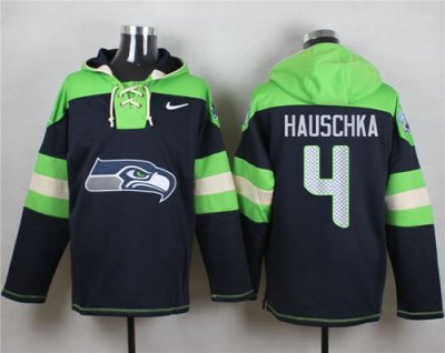 Jerseys Factory Cheap Nike Seahawks #4 Steven Hauschka Steel Blu