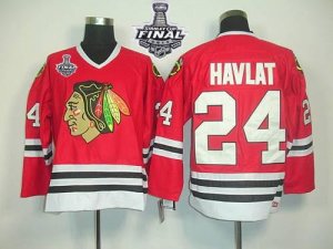 Jerseys Factory Cheap Blackhawks #24 Martin Havlat Red CCM Throw