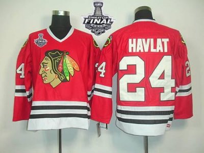 Jerseys Factory Cheap Blackhawks #24 Martin Havlat Red CCM Throw