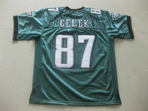 Jerseys Factory Cheap Eagles Brent Celek #87 Stitched Green NFL