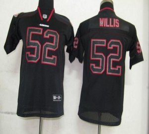 Jerseys Factory Cheap 49ers #52 Patrick Willis Lights Out Black