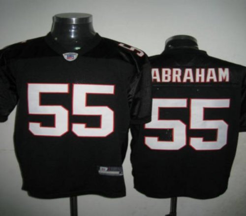 Jerseys Factory Cheap Falcons #55 John Abraham Black Stitched NF