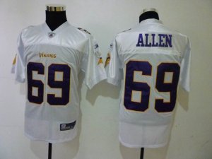 Jerseys Factory Cheap Vikings #69 Jared Allen All White Stitched