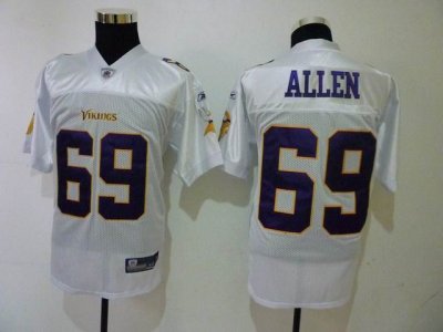 Jerseys Factory Cheap Vikings #69 Jared Allen All White Stitched