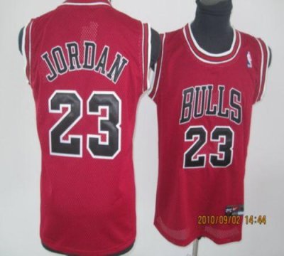Jerseys Factory Cheap Bulls #23 Michael Jordan Embroidered Red Y