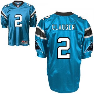 Jerseys Factory Cheap Nike Panthers #2 Jimmy Clausen Blue Stitch