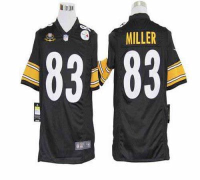 Jerseys Factory Cheap Nike Steelers #83 Heath Miller Black Team
